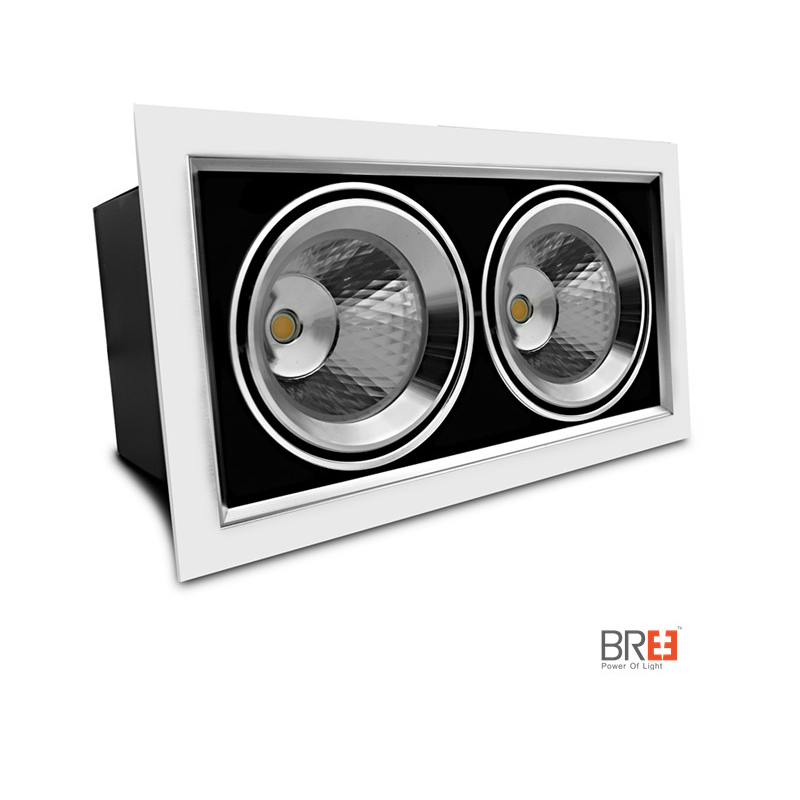 один двойной или тройной решеткой регулируется, привели downlight привели downlight головой на 360 градусов, угол наклона площадь