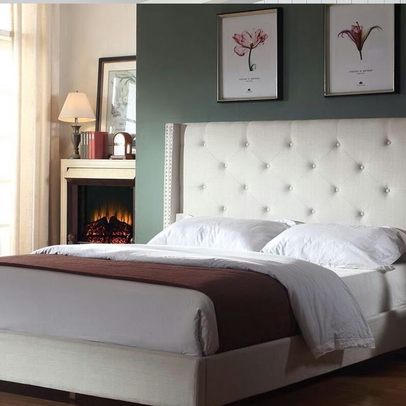 спальня мягкой спинкой современного стиля кровать размера 