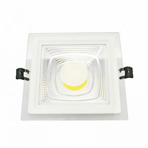 3 colcr temp round и square glass down light утопленный свет пятна