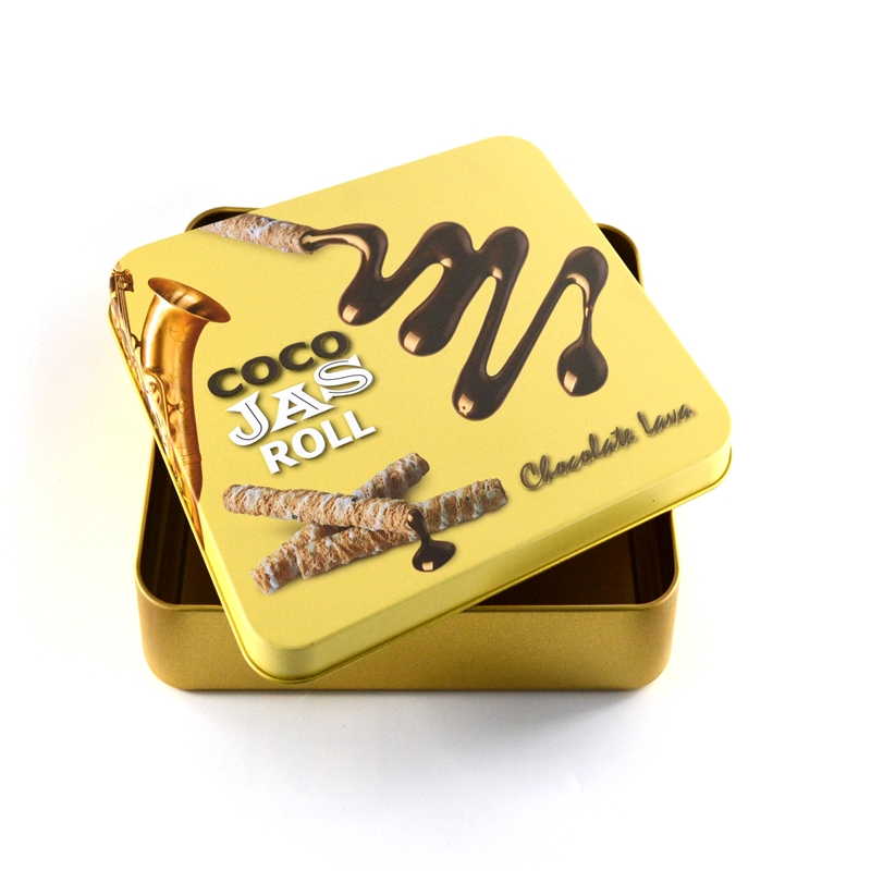 Двухуровневая трехмерная тиснильная прямоугольная коробка для шоколадных конфет