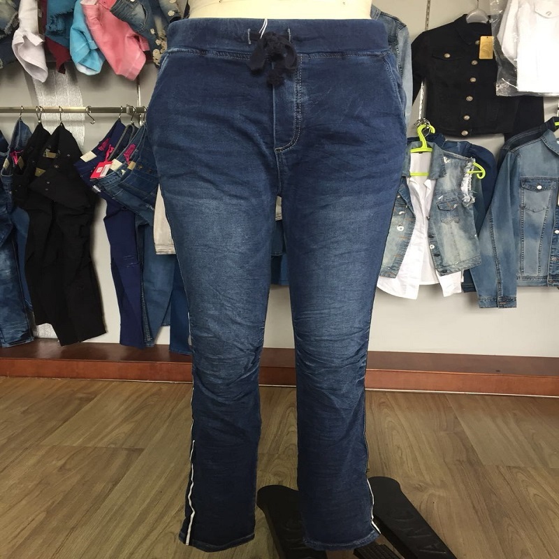женщины эластичный пояс причинный jean WSMC7005