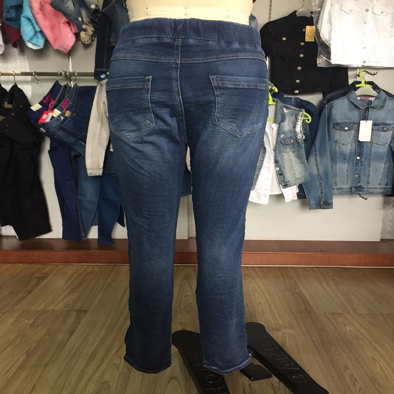 женщины эластичный пояс причинный jean WSMC7005