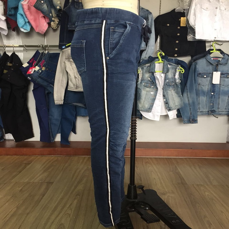 женщины эластичный пояс причинный jean WSMC7005