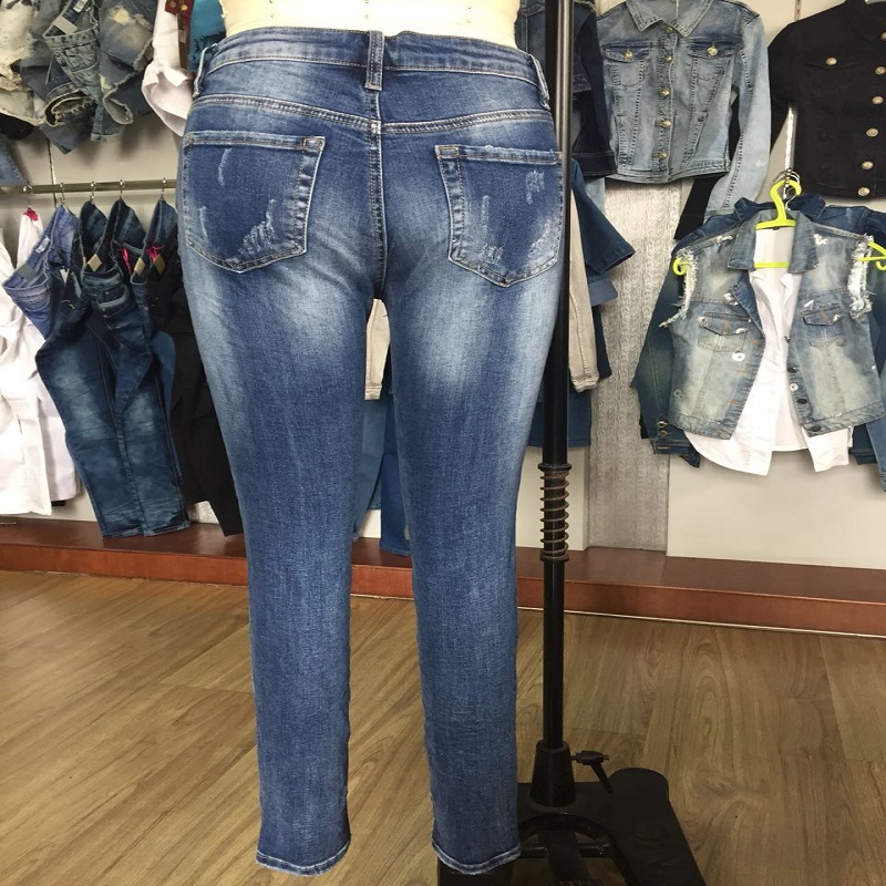женский рэп-джинс с украшением блестки WSMC7056