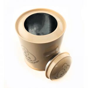 Пользовательский воздухонепроницаемый круглый ящик для чая с двойной крышкой