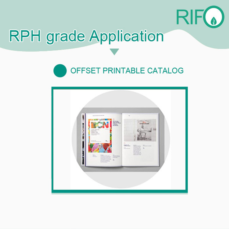 Rph-100 Белая БОПП синтетическая бумага для офсетных печатных материалов для журналов