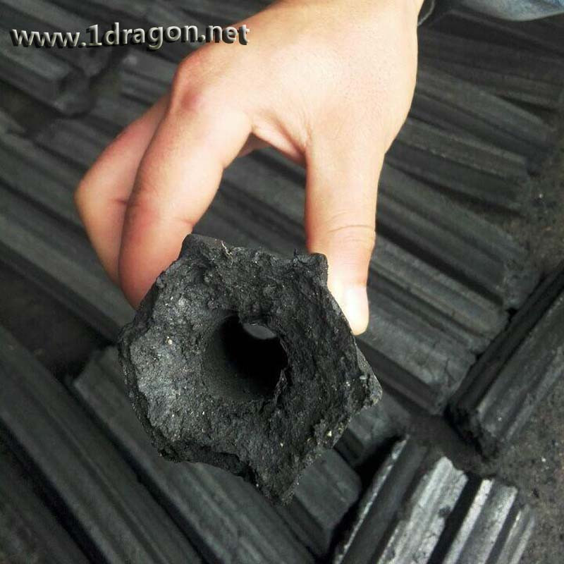 Черный древесный уголь Тип и все формы древесного угля брикет в гексагональной