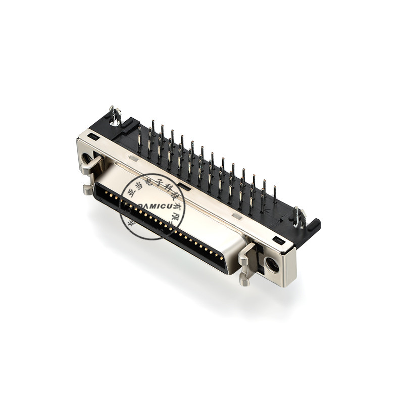 Разъем CN SCSI мама 50-контактный утюг под прямым углом