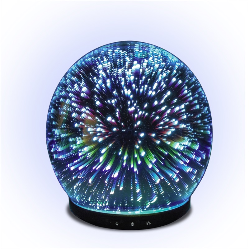 Шарообразный радуга 3D стекло фейерверк ультразвуковой электронный аромат диффузор