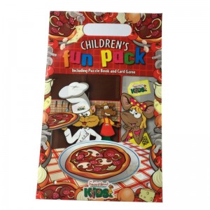 Полностью печатные пластиковые пакеты для упаковки с ручкой