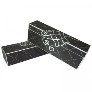 горячее тиснение золотой фольги роскошные картонные коробки вина, упаковочные трубы