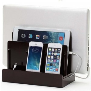 высокоглянцевая зарядная станция для нескольких устройств
