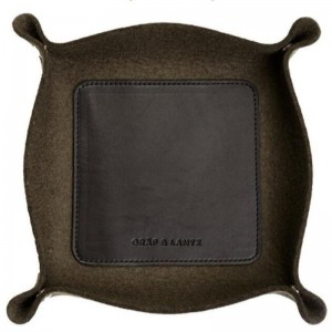 Поднос из искусственной кожи