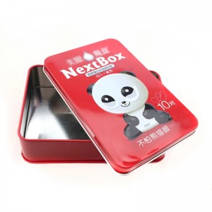 Изготовленная на заказ прямоугольная коробка для повязки на глаз, косметическая жестяная коробка