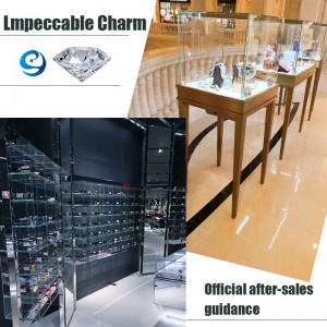Настроить дисплей ювелирных изделий роскошный витрина и витрина для ювелирного магазина