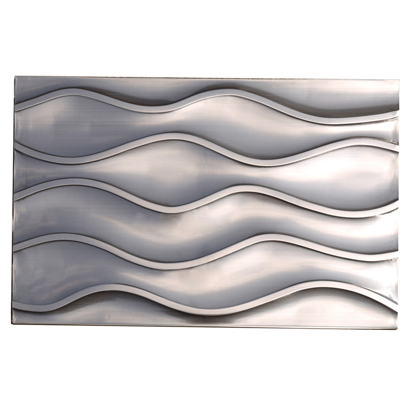 30 * 60 волновых металлических / металлических мозаичных плиток для Backsplash