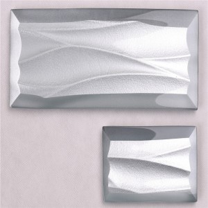 HMBZ07 Серый Хорошая Цена Волнистые Стеклянные Плитки для Заднего всплеска