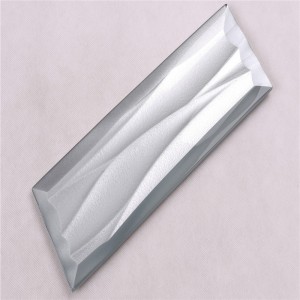 HMBZ07 Серый Хорошая Цена Волнистые Стеклянные Плитки для Заднего всплеска