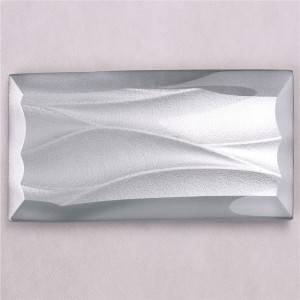 HMBZ07 Серый Хорошая Цена Волнистые Стеклянные Плитки для Заднего всплеска