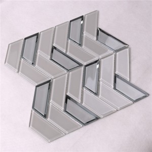 Закаленные елочные светло-бежевые стеклянные кухонные плитки Backsplash