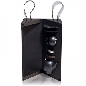 Жесткий бумажный пакет для чайных наборов