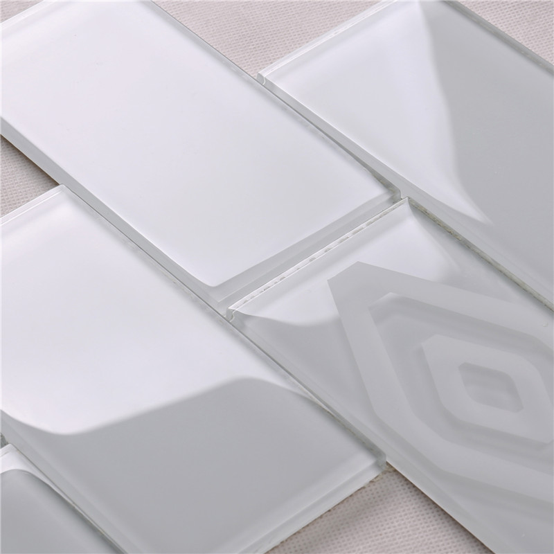HSP43 Новейшие Украсить Белый Non Slip Ванная Комната Мозаика Настенные Плитки Дизайн