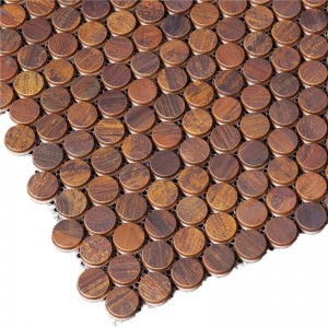 Хорошая цена Пенни Круглая мозаика для домашнего декора