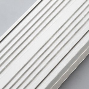 Светодиодный алюминиевый профиль с рассеивателем для ПК плоский Форма