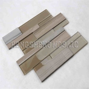Уникальная художественная полоса смешанная керамическая мраморная мозаика с высококачественной плиткой метро