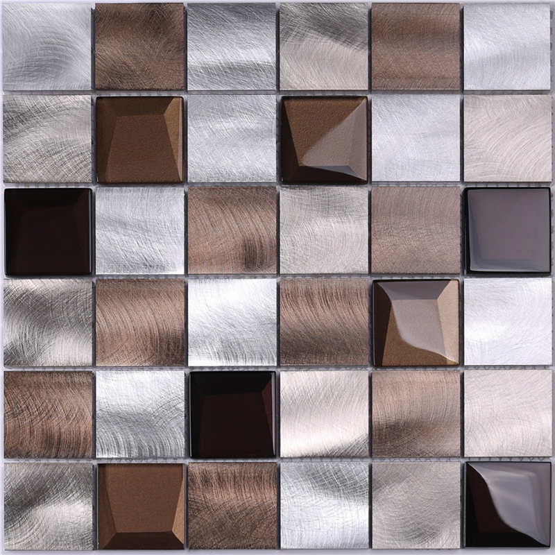 2018Alu mix bevel Glass 12x12мозаичная плитка для ванной