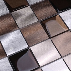 2018Alu mix bevel Glass 12x12мозаичная плитка для ванной
