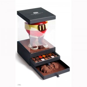 Жесткая подарочная упаковка с прозрачной видимой крышкой из ПВХ