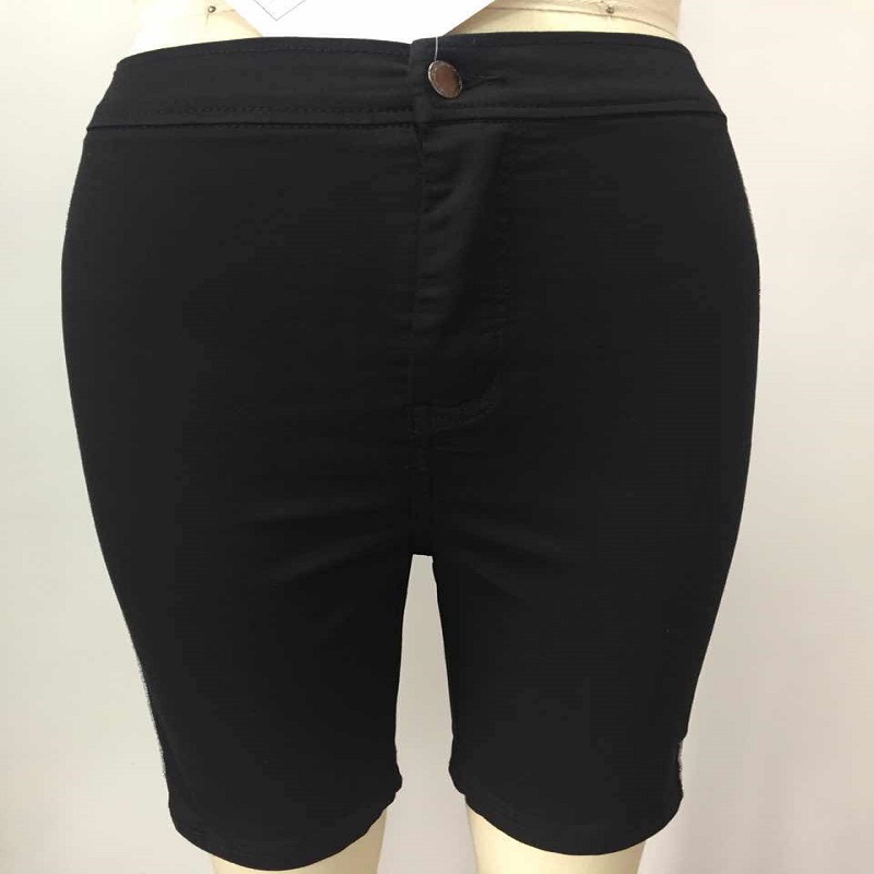 Женские джинсовые шорты WS325 с блестками