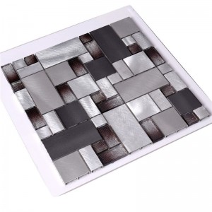 Мозаика из алюминия с многослойным стеклом