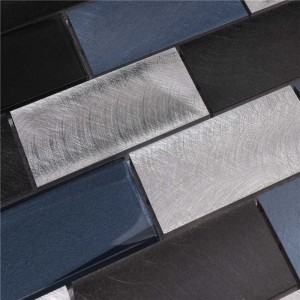 Синяя алюминиевая мозаика для кухни