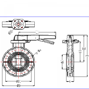 упорный клапан-бабочка