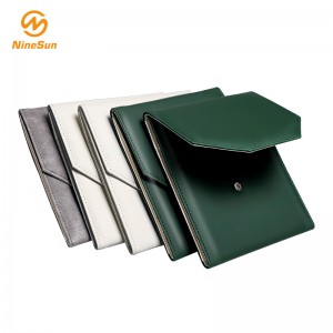 Многоцветное роскошное искусственное кожаное ожерелье, жемчужная папка