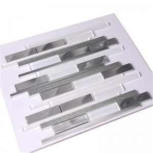 Super White Glass \u0026 Alu Ванная комната настенная мозаика