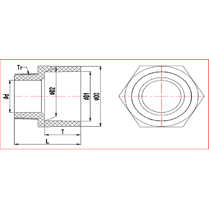 UPVC MALE ADAPTER