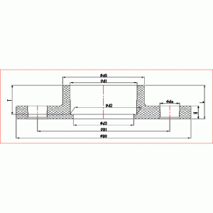 ОДНОКОННЫЙ ФЛАНЕЦ UPVC