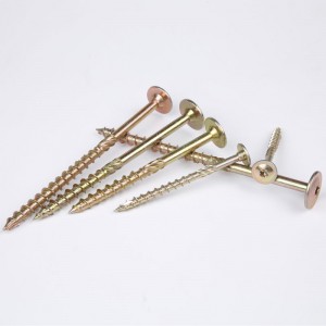 Резьба по дереву с резьбой на вафельной головке, TORX, вырез TY-17, оцинкованный желтый