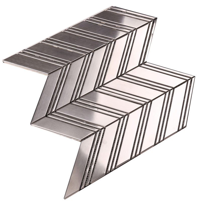 Arrowhead Плитка металлическая с рисунком «елочка»