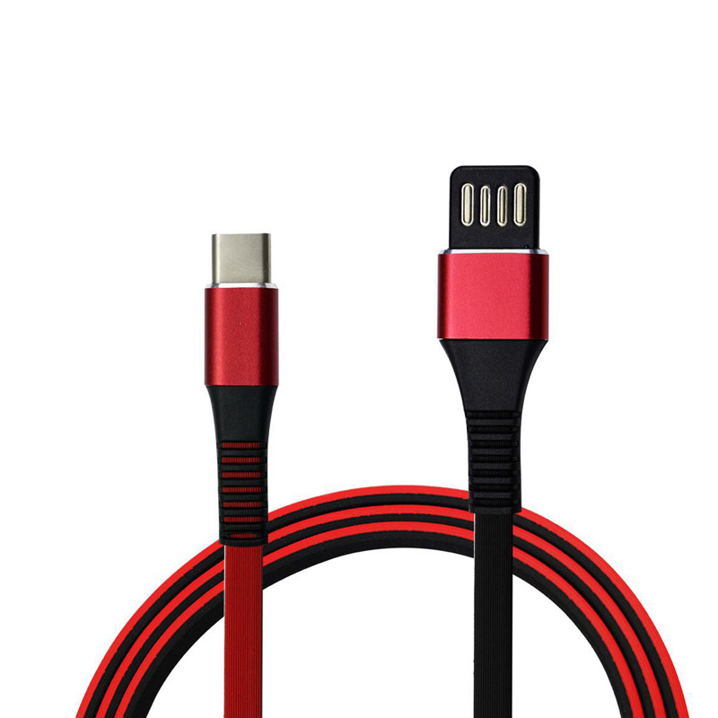 KPS-6401CB плоский двухцветный реверсивный USB-кабель
