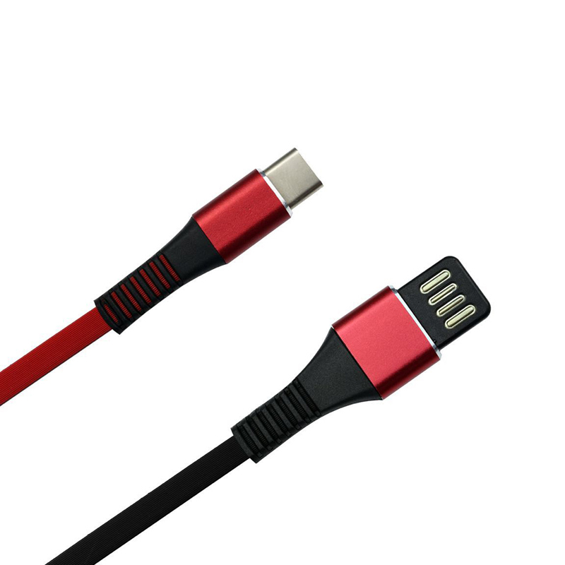 KPS-6401CB плоский двухцветный реверсивный USB-кабель