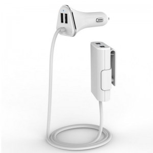 KPS-8501LC Автомобильное зарядное устройство с 4 внешними USB портами