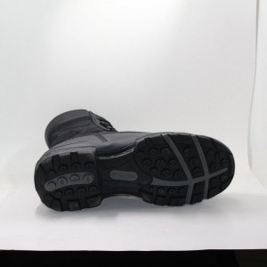 Мужские черные боевые сапоги с ПУ покрытием кожи