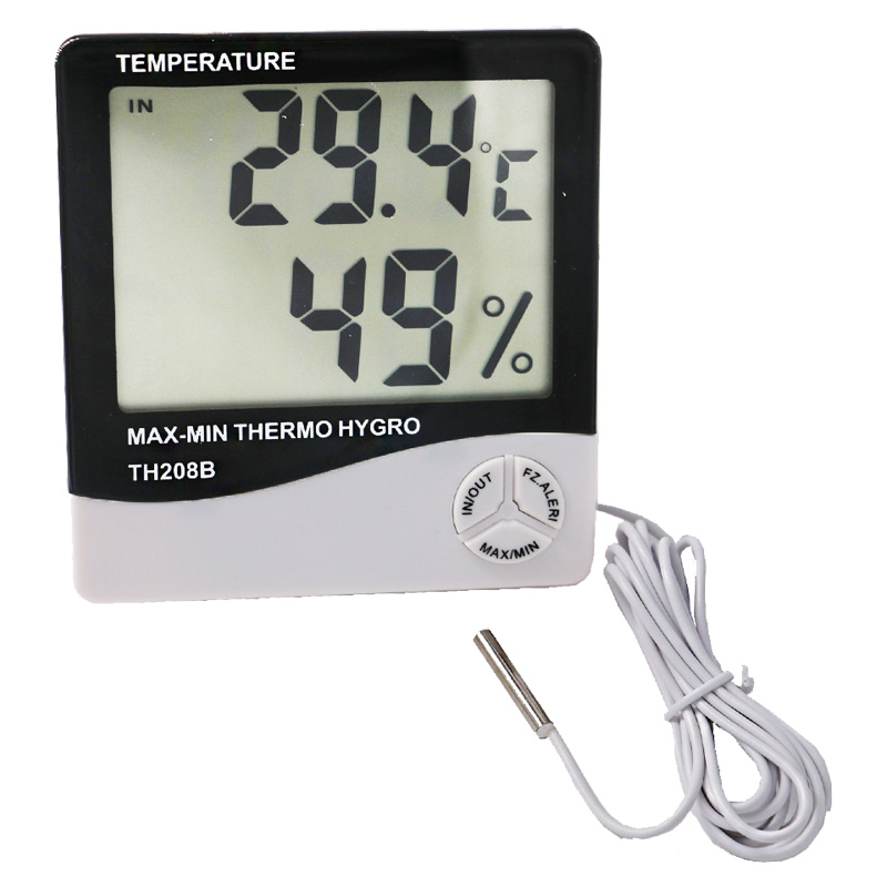 Экологичный дизайн Большой ЖК-дисплей Крытый Открытый термометр Гигрометр