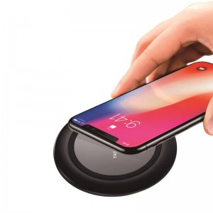 KPS-9502HCHот продажи 7.5 Вт зеркало мини-круглая QI беспроводное зарядное устройство для телефона