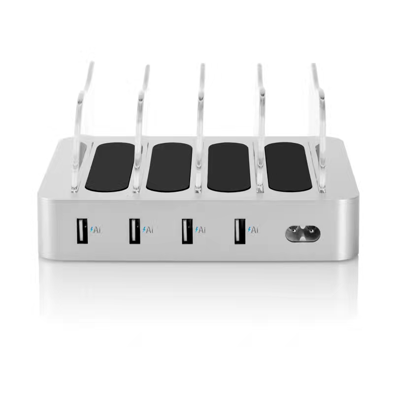 KPS-8402LC Зарядное устройство с четырьмя USB-портами (кабель переменного тока США / ЕС / Великобритании / АС)