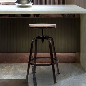 Барный стул без спинки, регулируемый по высоте, барный стул, набор из 2